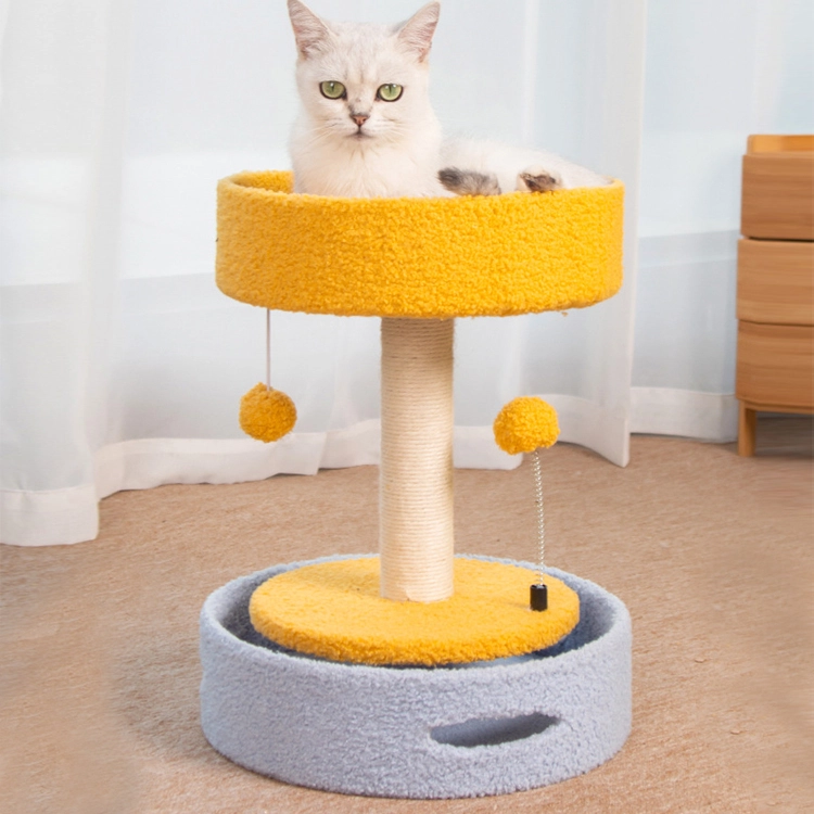 Hot Sale Factory Wholesale Price On Sale Small Cat Tree Cat Climbing Tree House Tower cardboard cat scratcher 1