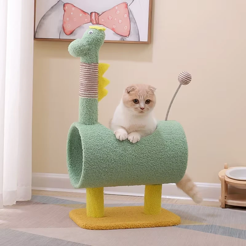 High quality Customizable Pet Cat Tree & Scratcher Tower Cat Climbing Frame for Playing & Scratching Premium Toy for little cat-light green 1