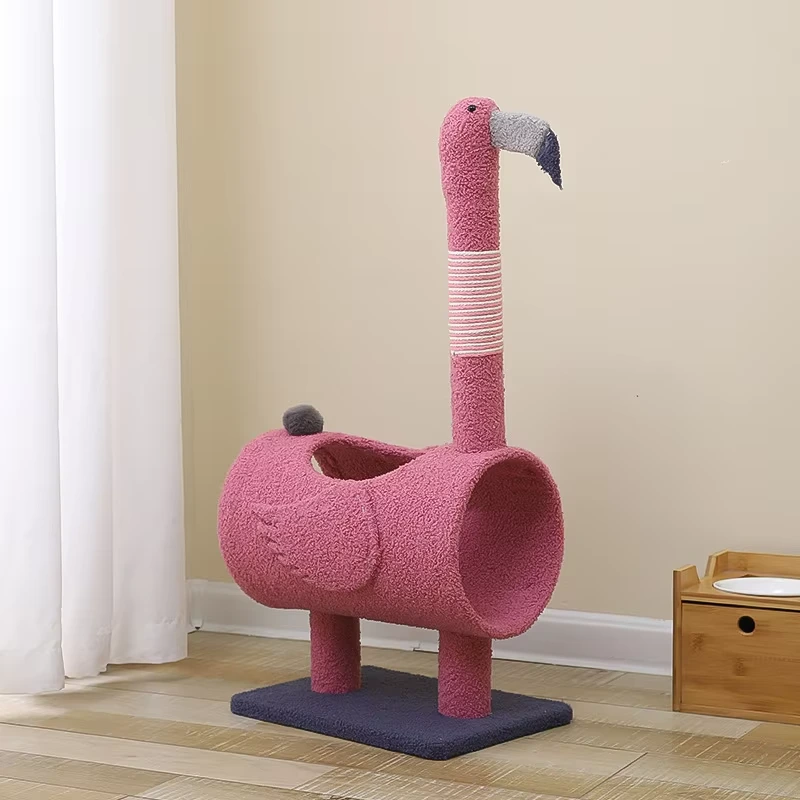 High quality Customizable Pet Cat Tree & Scratcher Tower Cat Climbing Frame for Playing & Scratching Premium Toy for little cat-pink 1