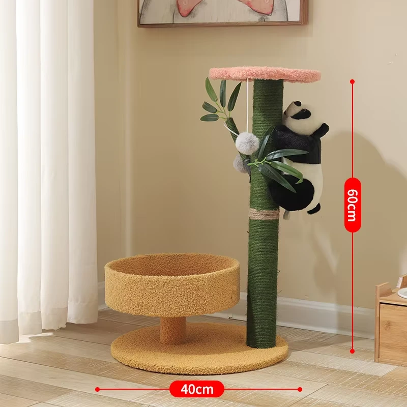 Aanpasbare kattenboom van hoge kwaliteit & Krabtoren Kat klimrek om te spelen & Krab Premium speelgoed voor kleine kat-panda-stijl 2 1
