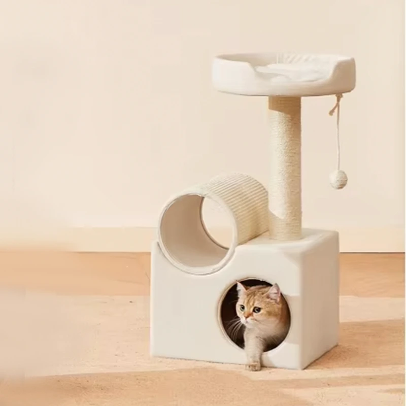 wholesale Factory direct cat tower large Size cat tree Wooden Sisal cat climbing frame Modern Luxury pet house 4 1