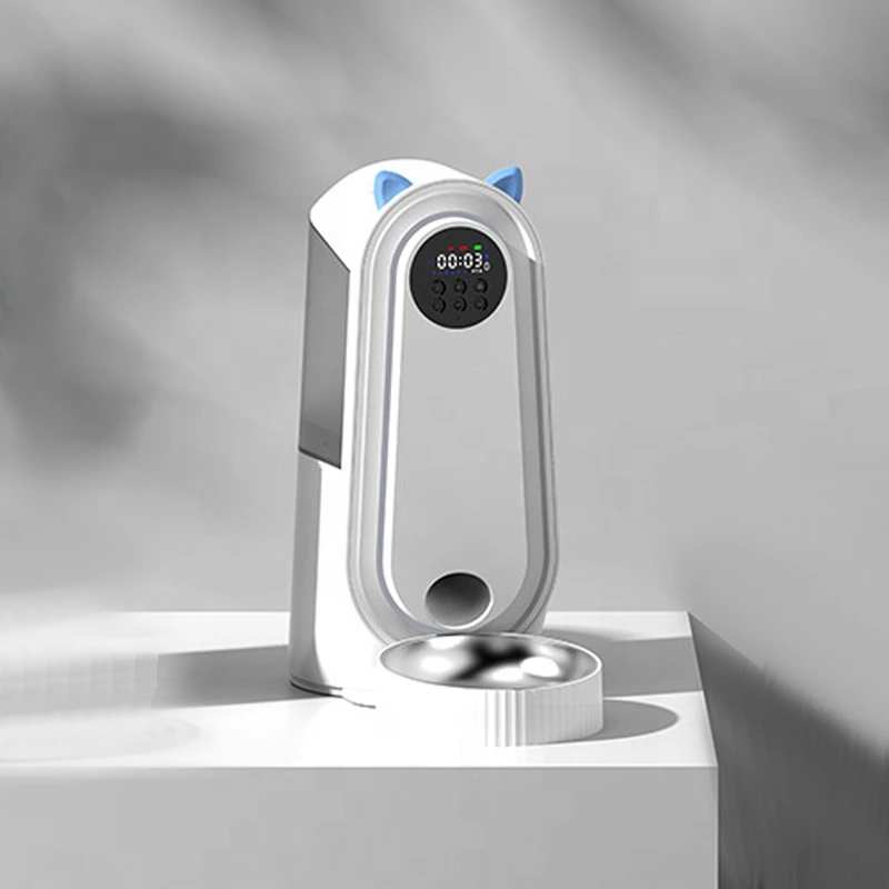 wholesale Auto Wifi App cámara programable mascota alimentación lenta alimentador automático para perros para gato-blanco 1