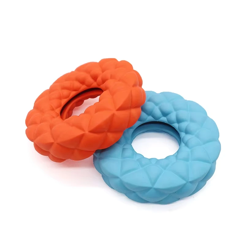 wholesale Juego de rompecabezas interactivo Anillo alimentador de goma Juguete para perros para gatos Cachorros Mejora del tiempo de juego Accesorios para mascotas Juguete para masticar 1