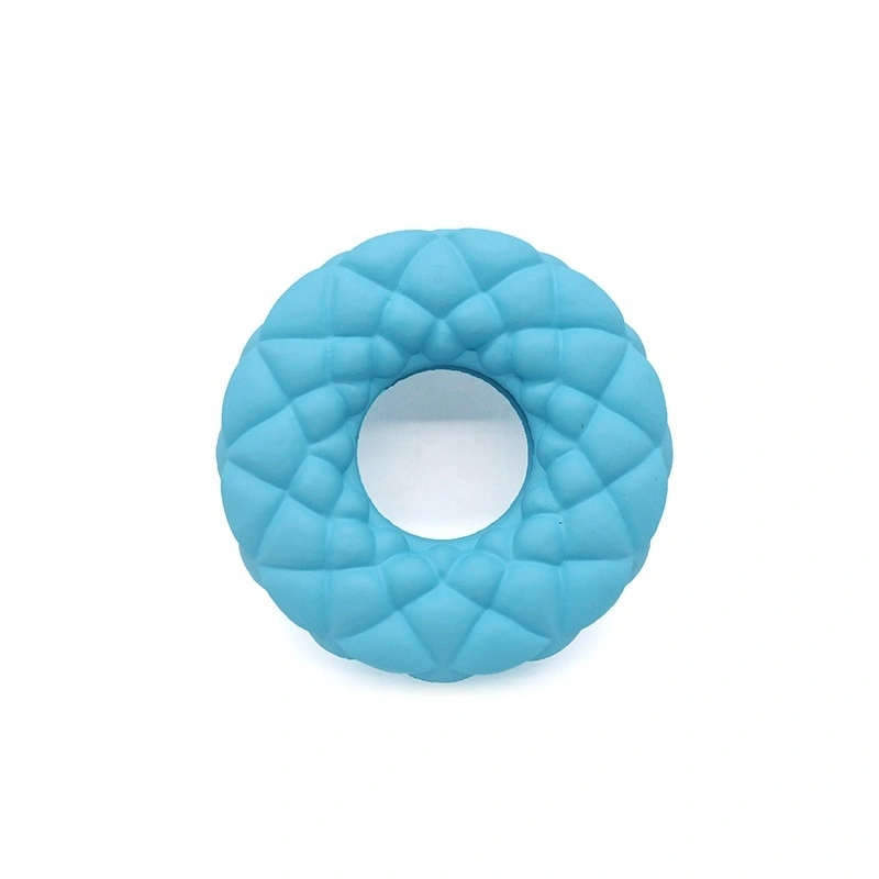 wholesale Juego de rompecabezas interactivo Anillo alimentador de goma Juguete para perros para gatos Cachorros Mejora del tiempo de juego Accesorios para mascotas Juguete para masticar-azul 1
