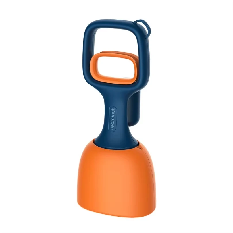 wholesale Mango corto Multicolor Perro Pooper Scoop mascota Poop Shit Picker Limpiador de recogida limpio con soporte para bolsa de arena-naranja 1