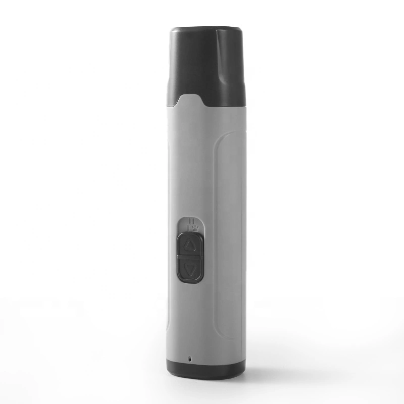 wholesale Recargable diamante rotativo eléctrico moderno silencioso 2 velocidades luces LED amoladora de uñas para perros mascota metal cortaúñas para perros-gris 1
