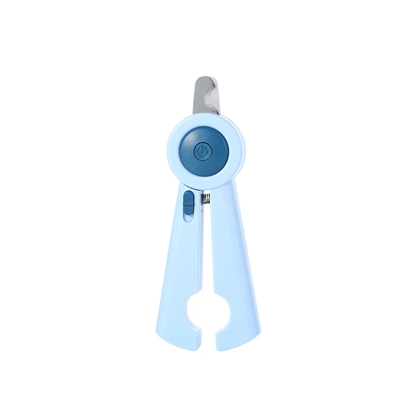 Wholesale Pet Supplies Safe and Easy Cuts Led Cat Nail Clippers Dog Nail Scissors Pet Nail Clipper With Led-blue 1