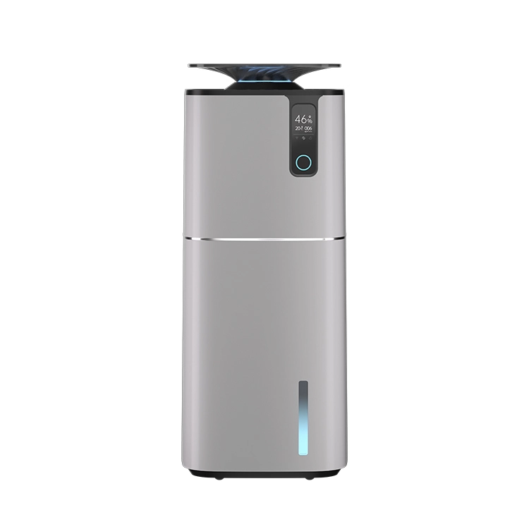 groothandel Smart Tuya Wifi Grote Kamer 40-60% Constante Vochtigheid HEPA Luchtreiniger met Luchtbevochtiger huisdier luchtreiniger schoner -grijs 1