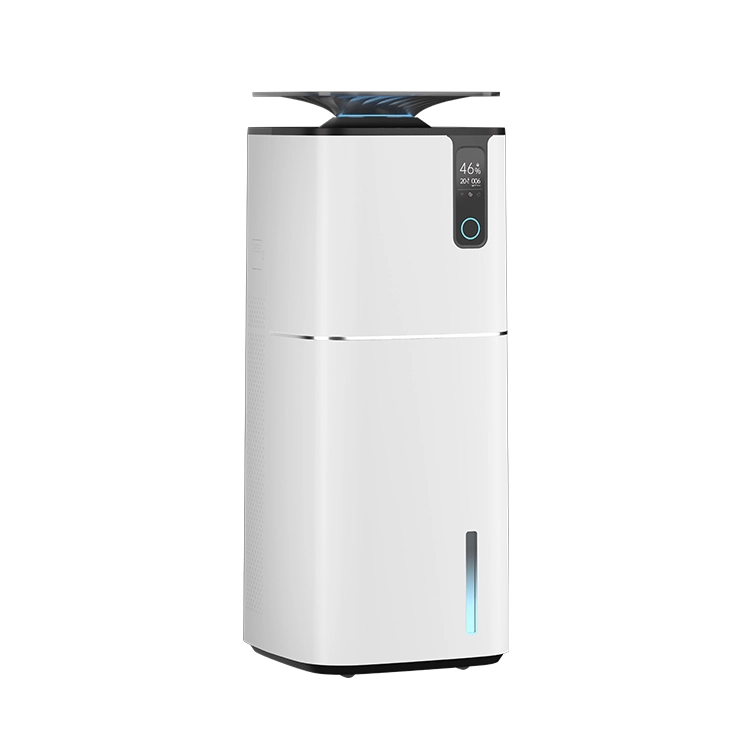groothandel Smart Tuya Wifi grote kamer 40-60% constante vochtigheid HEPA luchtreiniger met luchtbevochtiger huisdier luchtreiniger schoner -wit 1