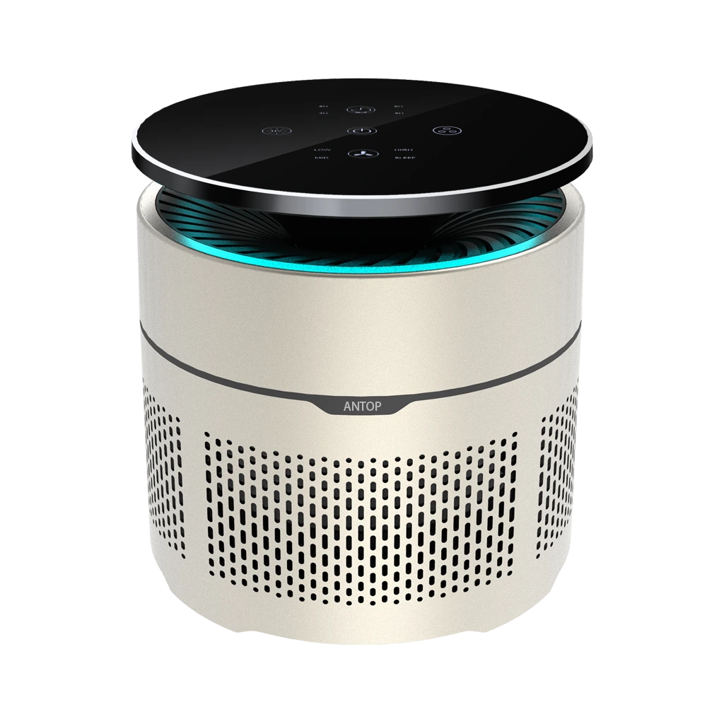 wholesale UV UVC Hepa Air Purifier Anti  Bacterial pet air purifyer gold 1