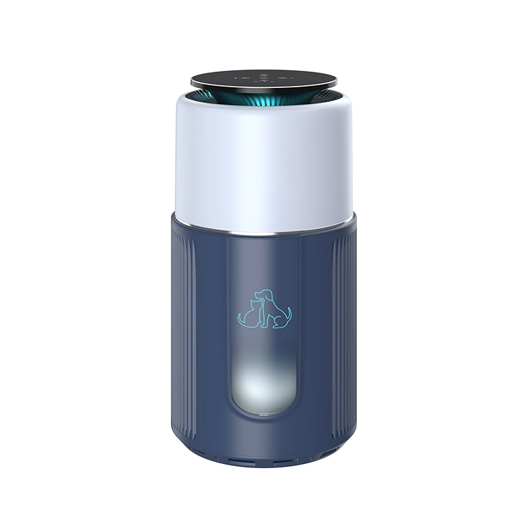 wholesale Eliminador de olores de mascotas de alta eficiencia Removedor de cabello H13 Filtro HEPA Purificador de aire para mascotas-azul 1