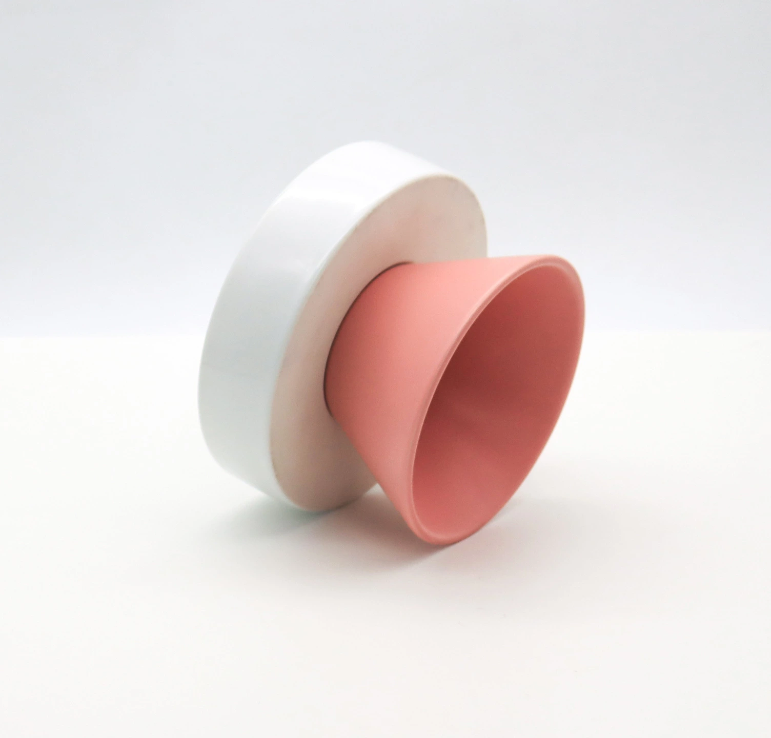 wholesale Elevated Ceramic pet food bowl dog raised feeder cat bowl-pink 1