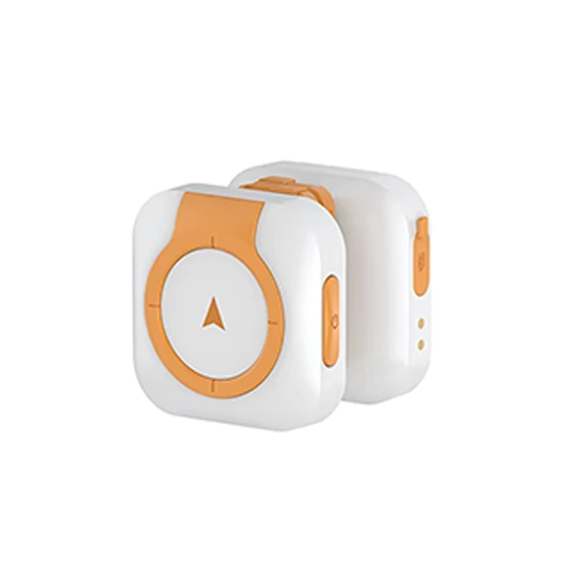 wholesale 4G GPS pet tracker real-time positioning fence pet activity, sleep, steps, calories. dog cat Health for pets  white+orange 1