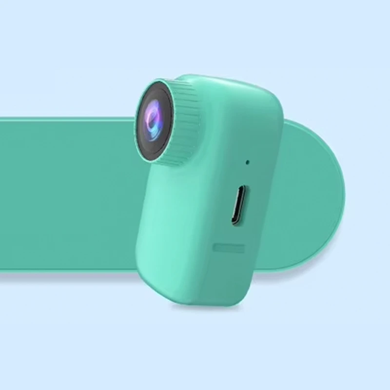 groothandel HD 1080 P huisdiersporthalsband Mini magnetische duimactiecamera Video-opname buiten huisdierveilige draadloze camera-groen 1