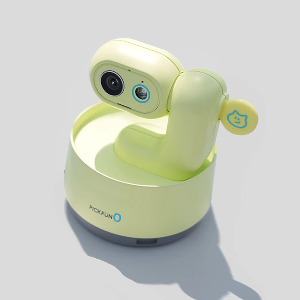 wholesale AI pet camera with automatic daily pet reports and auto vlogging, smart AI pet companion-yellow 1
