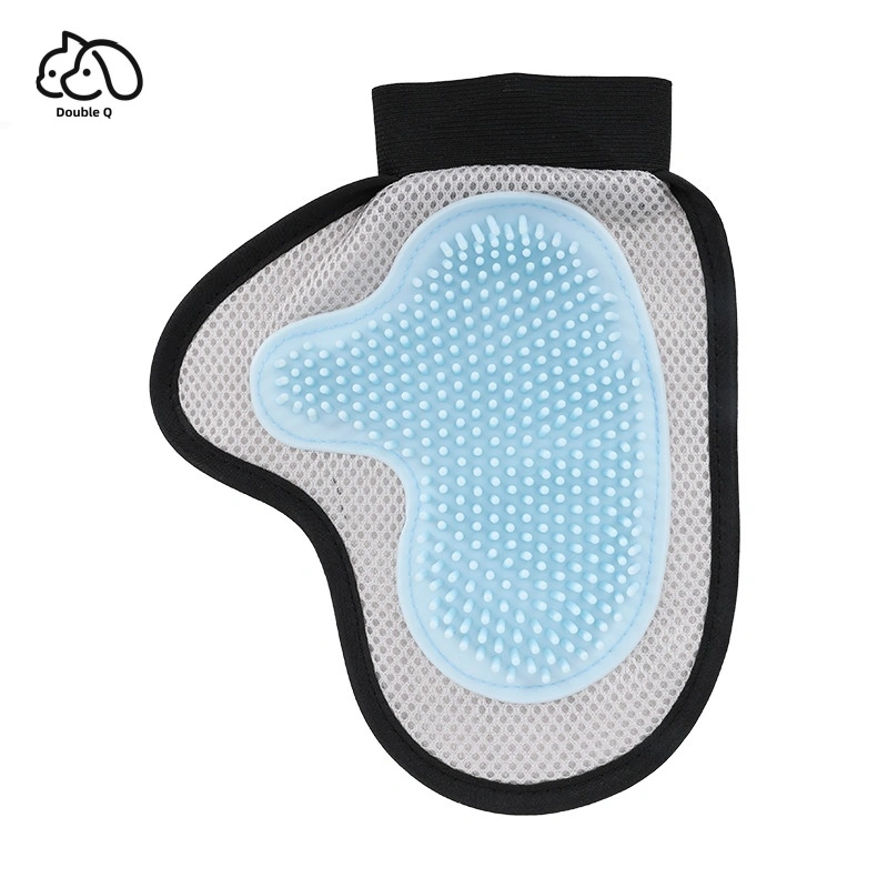Hot Selling Multifunctionele Kat Haar Reinigingshandschoen Hond Verzorgingshandschoen Huisdier Deshedding Borstel Handschoen Huisdier Accessoires-blauw 1