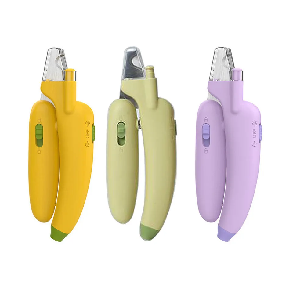 wholesale pet grooming product 3-In-1 Led Blood Line Light Pet Care Anti-Splash Pet Nail Clippers Cat Dog Nail Clippers 1