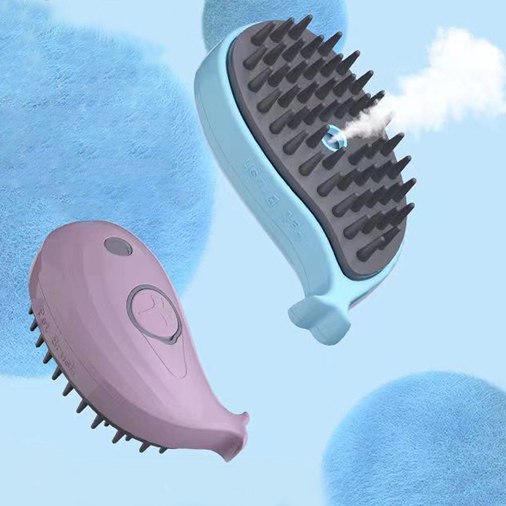 Fabrikant Groothandel Whale Claw Design Dog Cat Steam Brush 1