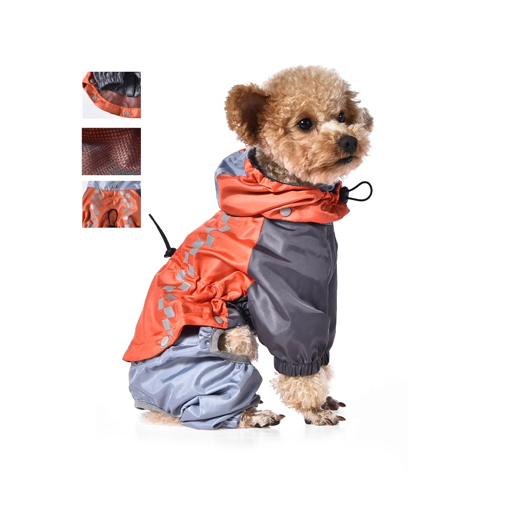 groothandel Hoge kwaliteit nylon mesh klassieke geruite huisdier regenjas regenponcho lichtgewicht hondenregenjas 1