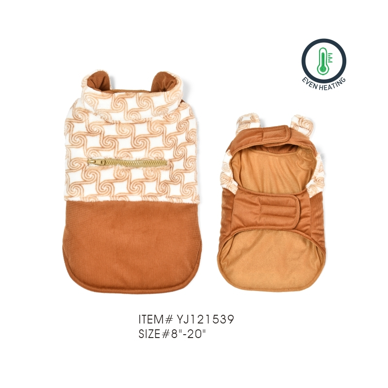 wholesale Custom High Quality Pet Winter Clothes Self Electric Heated Dog Warm Windproof Coat with USB Connection 1