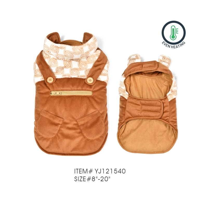 wholesale Custom High Quality Pet Winter Clothes Self Electric Heated Dog Warm Windproof Coat with USB Connection-3 1