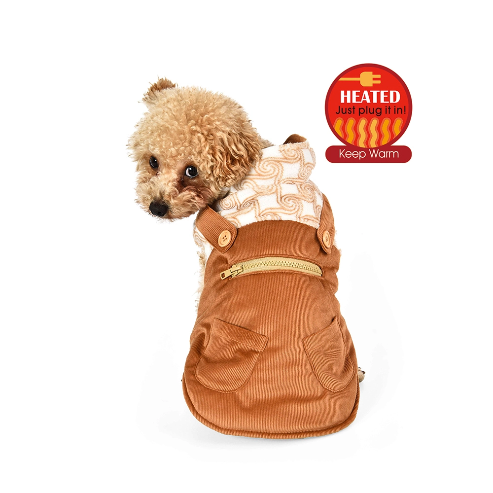 wholesale  High Quality Pet Winter Clothes Self Electric Heated Dog Warm Windproof Coat with USB Connection 1