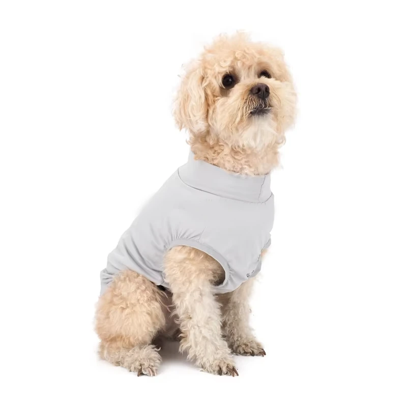 wholesale Support Customization Multi Colors Sun Shield Dog Tee - T-shirt Dog Cooling Shirts Quick Dry-grey 1