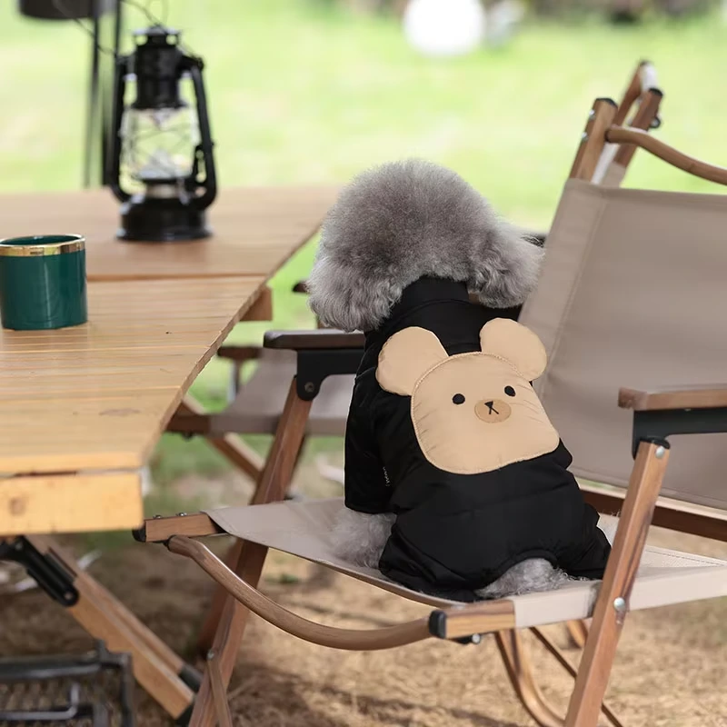 Hotsale Pet Winter Clothes Dog Puffer Jacket Dog Winter Coat Polyester Opp Bag CLASSIC Print Picture Sustainable Small Animals-animal style 3 color 1