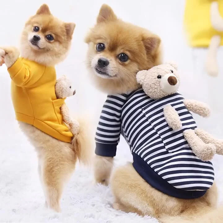 Название товара wholesale Одежда для домашних животных Мультяшный дизайн Толстовка с капюшоном для домашних животных Куртка для маленьких средних и больших собак Пальто для кошек Теплая одежда для щенков для собак-черный Код товара1 1