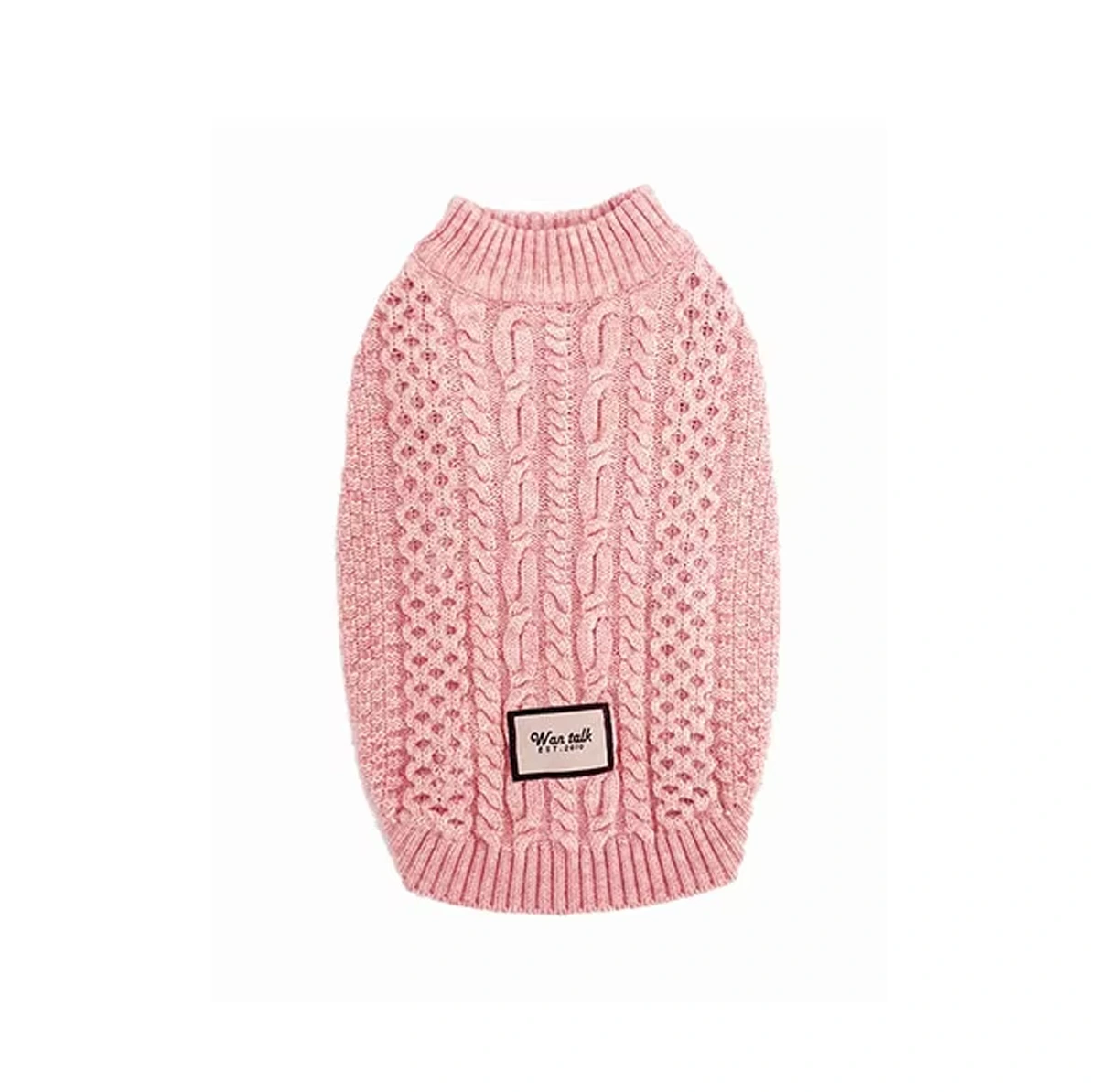 groothandel Hondentrui Puppy Trui Huisdierkleding Op maat gemaakt Zacht Warm Lente en herfst Handgemaakte gehaakte puppy Huisdier Gebreid Effen kleur oranje roze 1