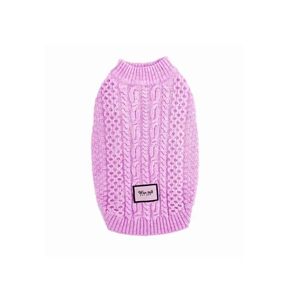 groothandel Hondentrui Puppy Trui Huisdierkleding Op maat gemaakt Zacht Warm Lente en herfst Handgemaakte gehaakte puppy Huisdier Gebreid Effen kleur roze 1
