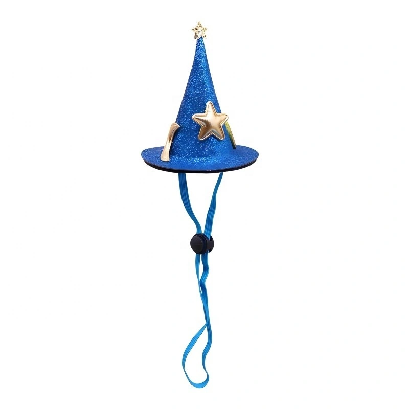 High Quality Colorful Adjustable Pet Hat New Holiday Decorations Accessory for Cats Dogs Available in Large Quantities blue 1