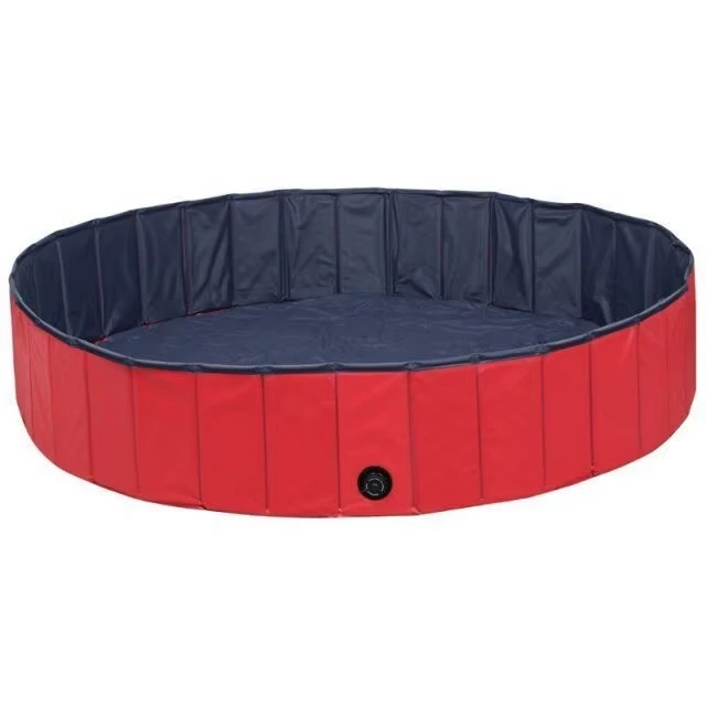 wholesale Foldable Pet Swimming Pool, Anti-Slip Collapsible Pet Bathtub, Hard Plastic Bath Pool for Pets Dogs Red 1