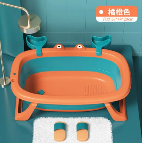wholesale Good quality foldable pet Cute dog cat bath tub pet bath pool pet grooming product supplies orange 1