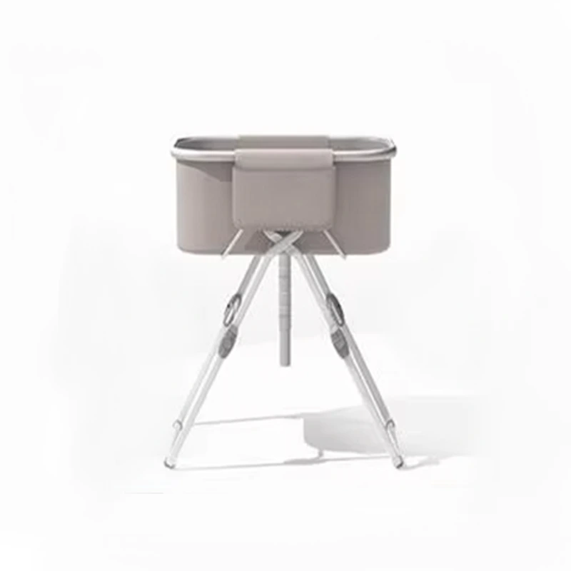 wholesale New Foldable Bath Tub with Stainless Steel Stand Portable and Foldable for Infants Babies or Pets  brown 1