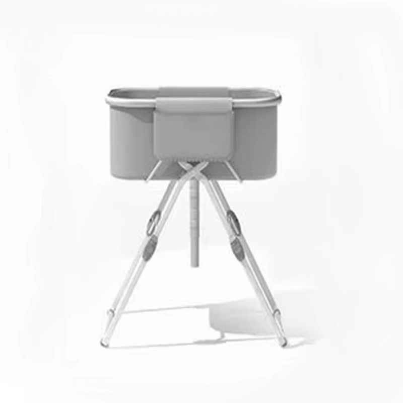 wholesale New Foldable Bath Tub with Stainless Steel Stand Portable and Foldable for Infants Babies or Pets  grey 1