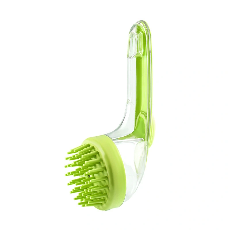 groothandel Badborstel met lange steel voor huisdieren Multifunctionele badhond Scrub Kat Schone massageborstel groen 1