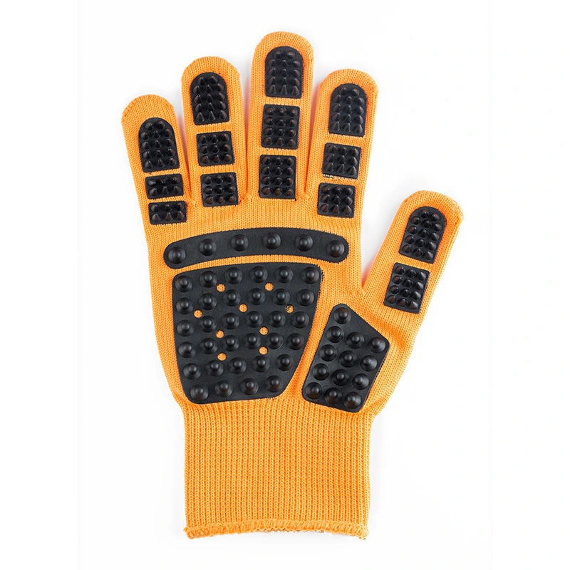 wholesale Small Animal pet gloves for Hair Removal Bathing Rubber Dog Cat Massage Comb Stocked for Grooming bath exfoliating gloves orange 1