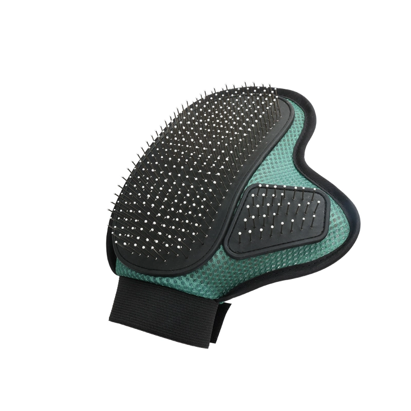 Factory Wholesale  Cat Hair Remover Glove Dog Pet Grooming Glove pet bath brush green 1