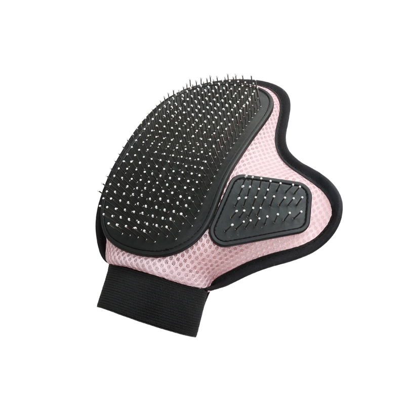Fabrieksgroothandel Cat Hair Remover Glove Dog Pet Grooming Handschoen huisdier badborstel roze 1
