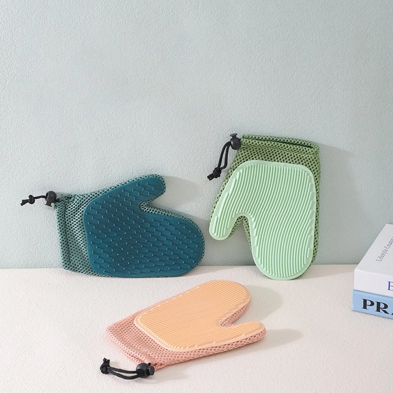 wholesale Pet Hair Remover Glove Gentle Pet Grooming Glove Brush Deshedding Glove Massage for Dogs Cats 1