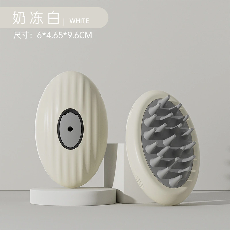 wholesale white Factory Direct Cat Dog Grooming Comb One-Button Plastic Pet Spray Comb Gentle Hair Cleaning without Skin Hurt Hair Float 1