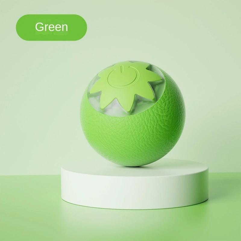 wholesale Smart Cat Bola rodante automática Juguetes eléctricos Entrenamiento interactivo sostenible Gatito automóvil Juguete para perros Juguete-verde 1