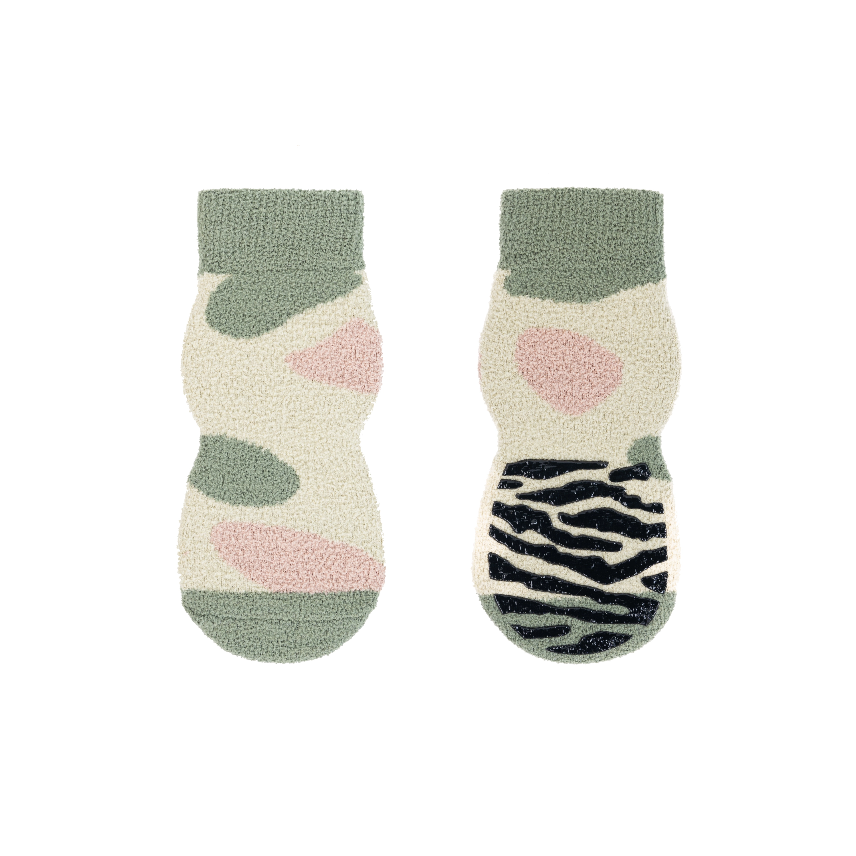 groothandel Pet Puppy Doggie Grip Sokken Pootbeschermers Katoen Gebreide Hondensokken Antislip hondenwinterschoenen groen 1