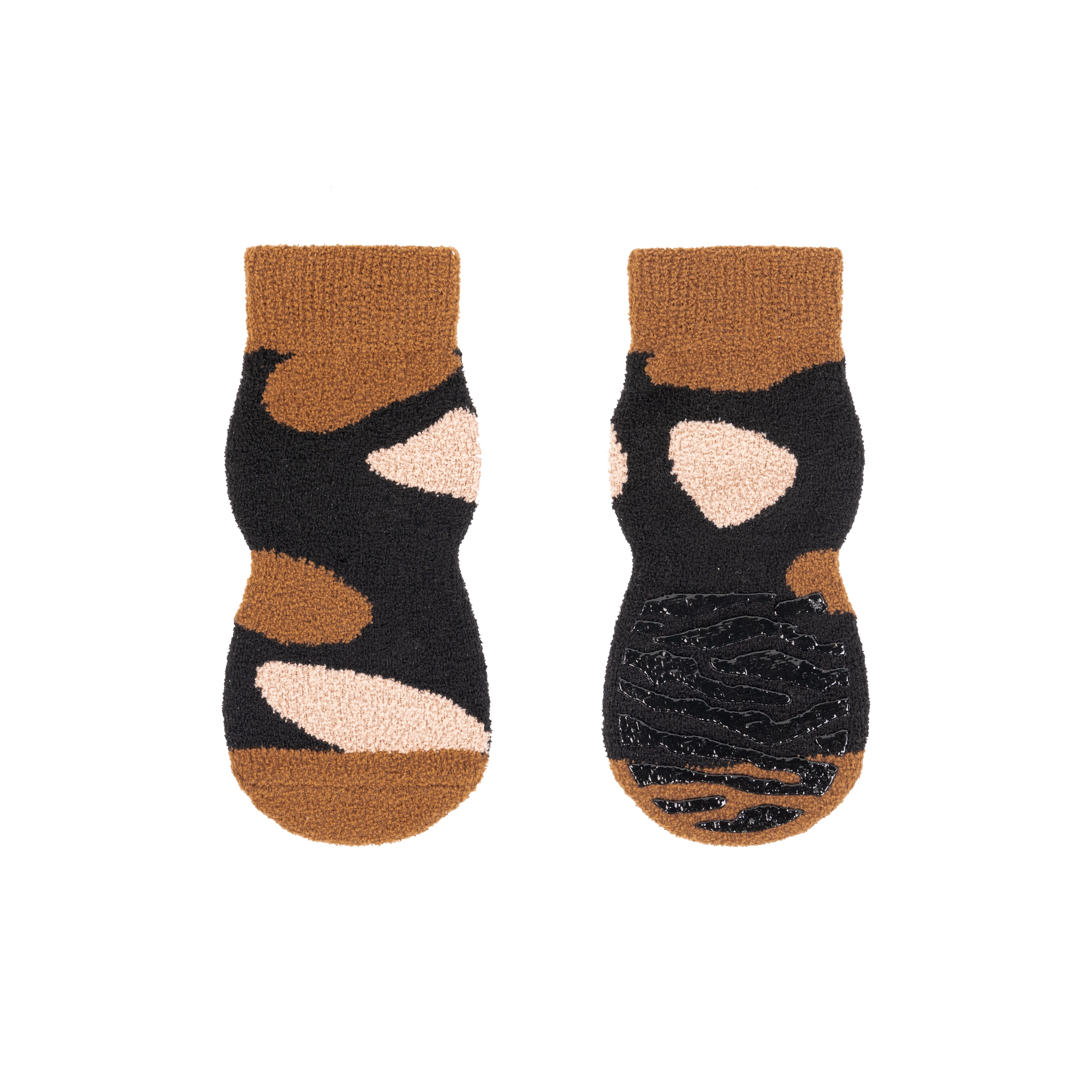 Название товара wholesale Pet Puppy Doggie Grip Носки Защитные лапы Хлопчатобумажные вязаные носки для собак Противоскользящая зимняя обувь для собак Коричневый Код товара 1