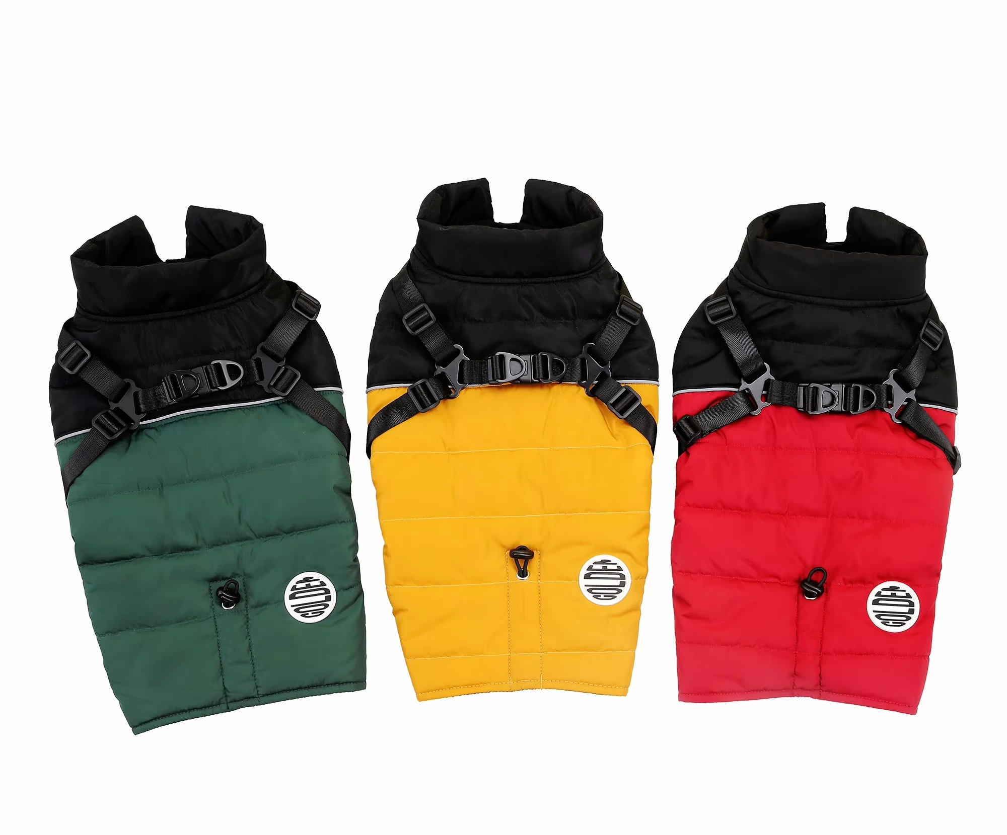 wholesale Custom Fashion Winter Dog Cloth Pet Jacket Waterproof Pet Coat Dog Harness Padded For Small Dogs 1
