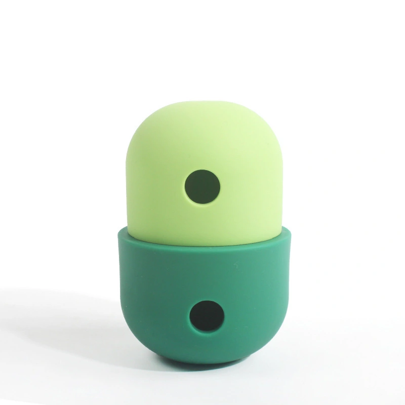 wholesale Pet Food Leaky Chew Toys Popular Outdoor Interactive Dog Toys Silicone Pet Dog Slow Feeder Toy for Cats Dogs Green 1
