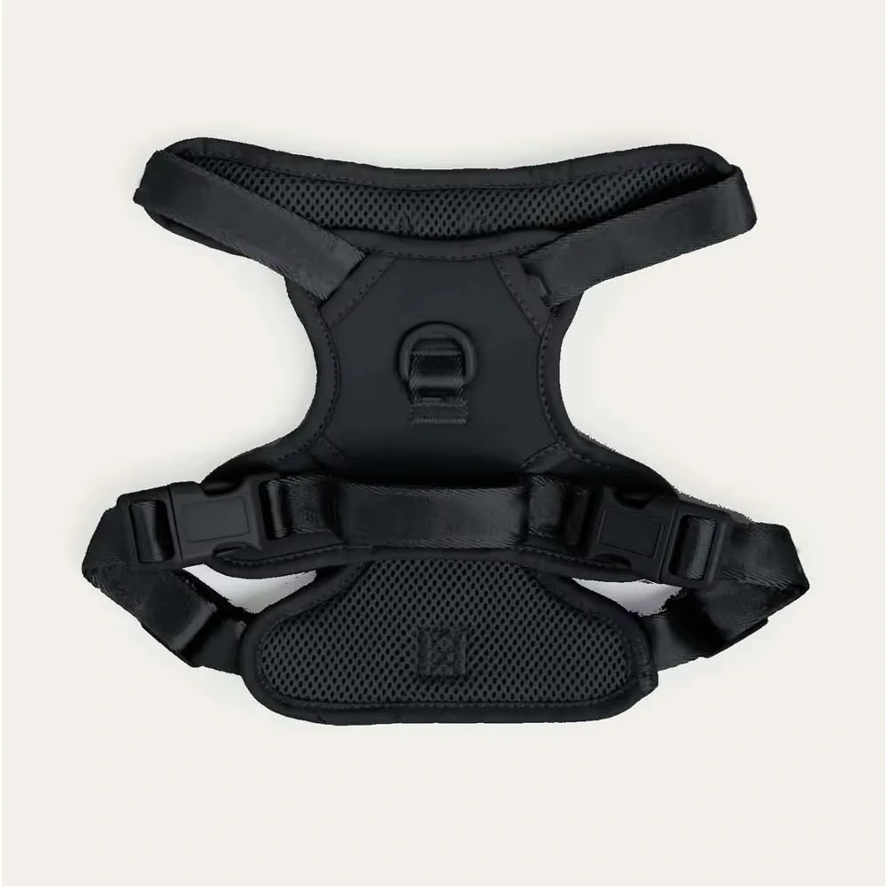 wholesale Custom Adjustable No Pull Breathable Soft Air Mesh Dog Harness Wholesale Dog Collar Front Clip Easy Control Harness black 1