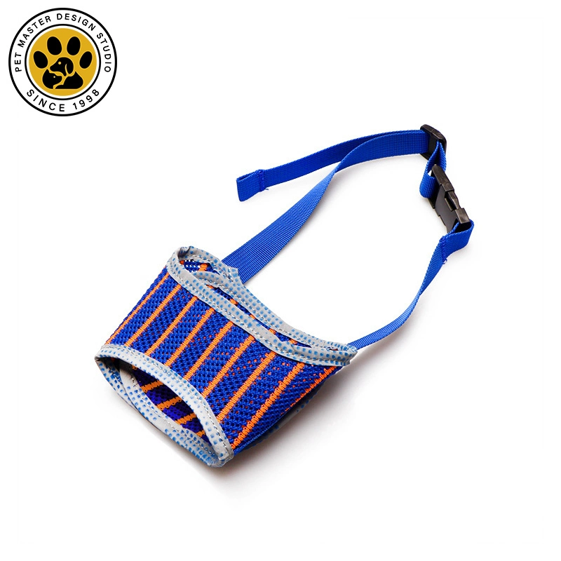 wholesale Puppy Muzzle Nylon Soft Mesh Breathable Adjustable Loop Muzzle Reflective Dog Muzzles for Biting Barking and Chewing purple 1