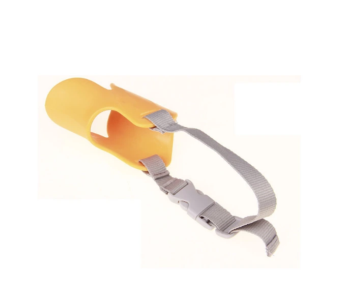 wholesale Funny Cheap Customized Pet Accessories Durable Anti Biting Adjustable Dog Muzzle orange 1